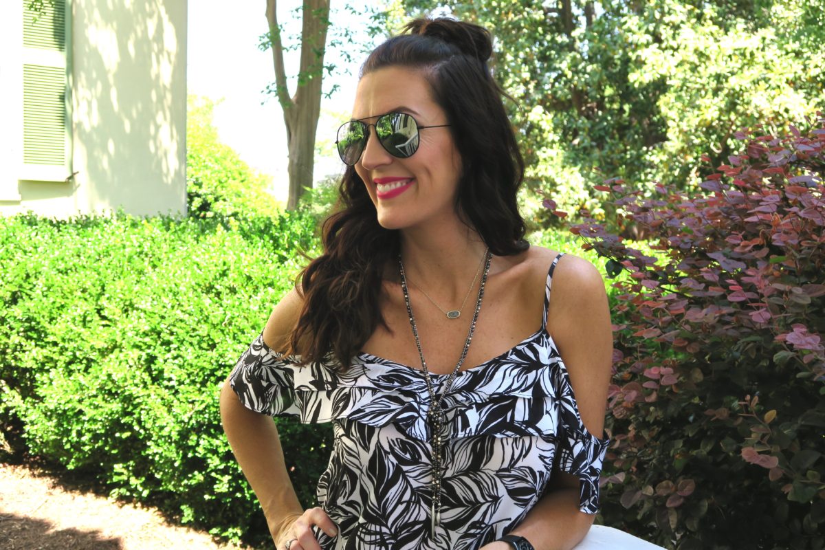 give summer the cold shoulder top target